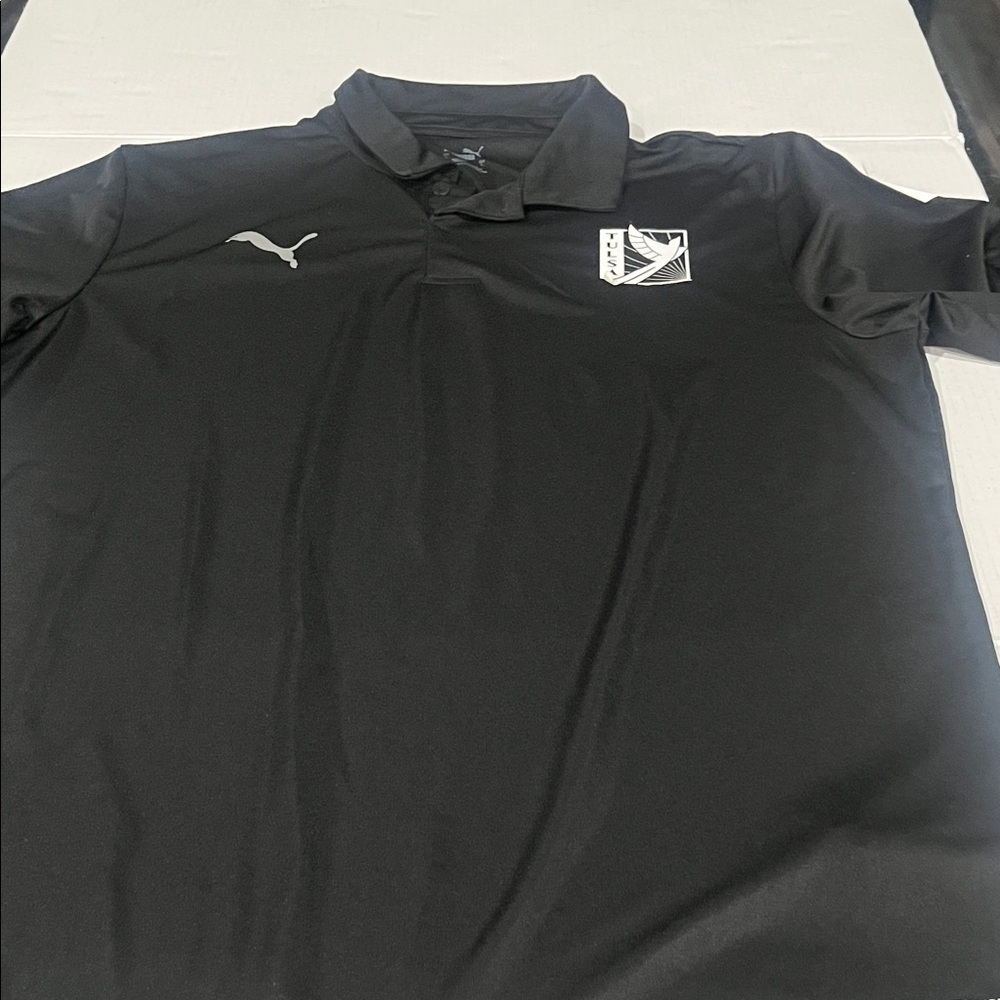Puma Men's Black Polo with Logo